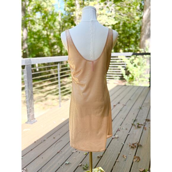 Spanx The Sweep Tank Slip (10073R) Nude Semi Sheer Large Layer Base Intimates - Picture 12 of 14